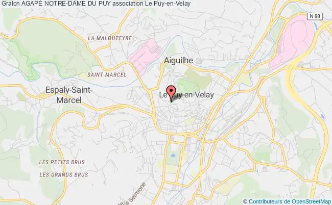 plan association AgapÉ Notre-dame Du Puy Le Puy-en-Velay