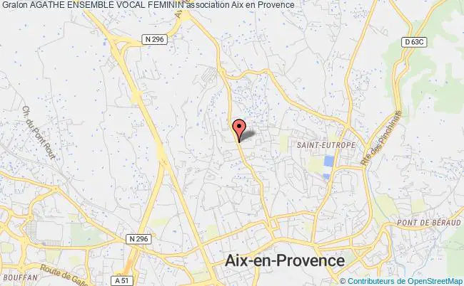plan association Agathe Ensemble Vocal Feminin Aix-en-Provence
