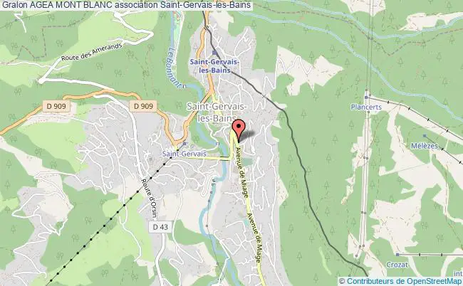 plan association Agea Mont Blanc Saint-Gervais-les-Bains
