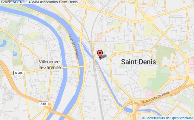 plan association Agence 43mm Saint-Denis