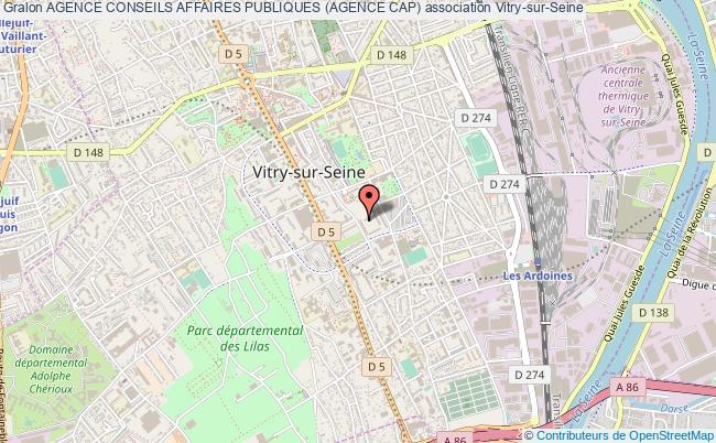 plan association Agence Conseils Affaires Publiques (agence Cap) Vitry-sur-Seine