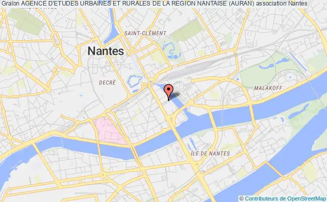 plan association Agence D'etudes Urbaines Et Rurales De La Region Nantaise (auran) Nantes