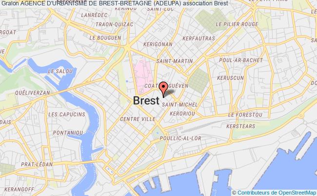 plan association Agence D'urbanisme De Brest-bretagne (adeupa) Brest