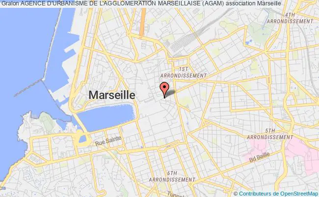 plan association Agence D'urbanisme De L'agglomeration Marseillaise (agam) Marseille