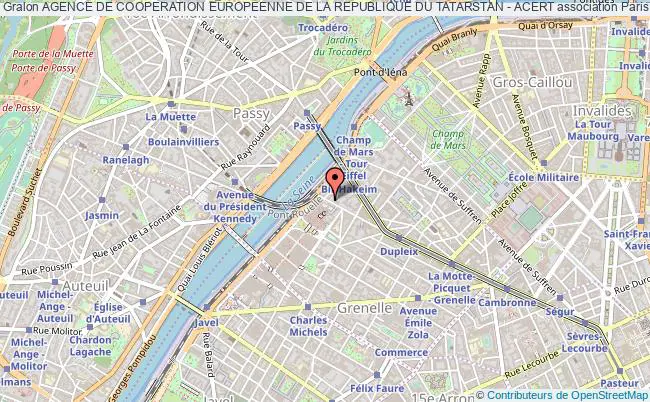 plan association Agence De Cooperation Europeenne De La Republique Du Tatarstan - Acert Paris