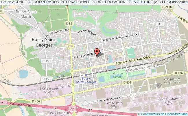plan association Agence De CoopÉration Internationale Pour L'Éducation Et La Culture (a.c.i.e.c) Bussy-Saint-Georges