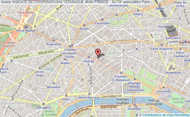 plan association Agence De Cooperations Technique Iran France - Actif Paris