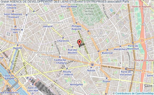 plan association Agence De Developpement Des Liens Etudiants Entreprises Paris