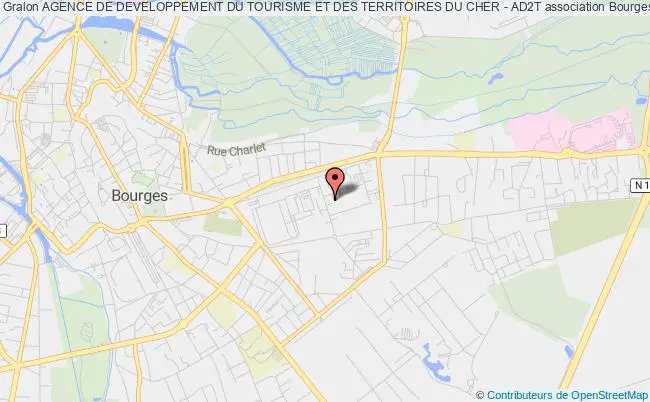 plan association Agence De Developpement Du Tourisme Et Des Territoires Du Cher - Ad2t Bourges Cedex