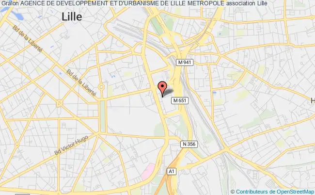 plan association Agence De Developpement Et D'urbanisme De Lille Metropole Lille
