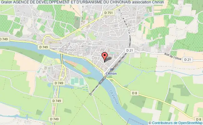 plan association Agence De Developpement Et D'urbanisme Du Chinonais Chinon