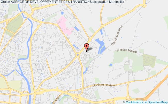 plan association Agence De DÉveloppement Et Des Transitions Montpellier Cedex 2