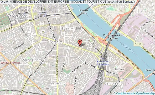 plan association Agence De Developpement Europeen Social Et Touristique Bordeaux