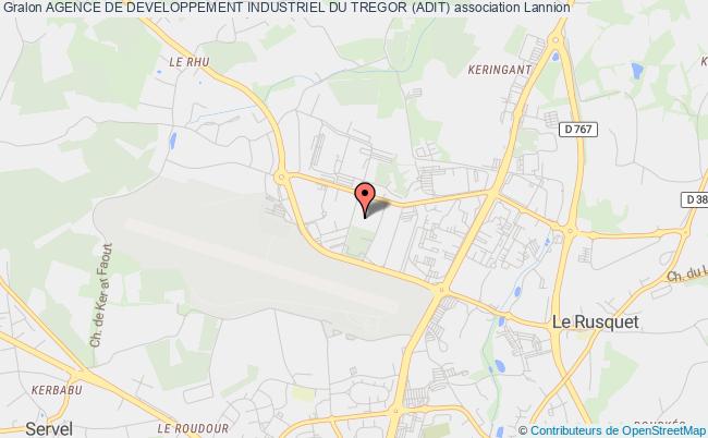 plan association Agence De Developpement Industriel Du Tregor (adit) Lannion