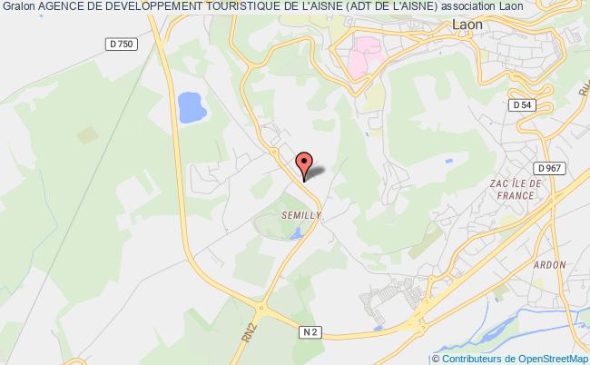 plan association Agence De Developpement Touristique De L'aisne (adt De L'aisne) Laon