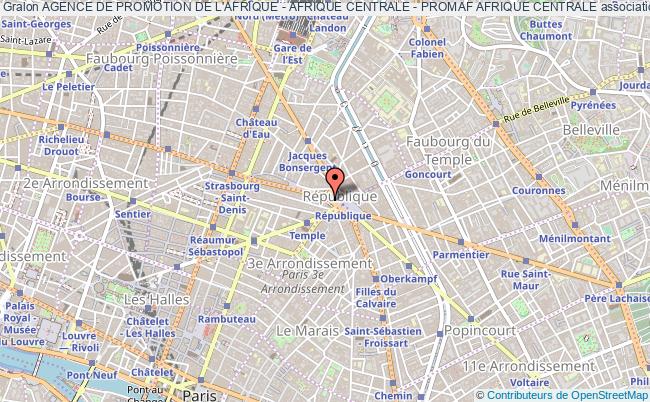 plan association Agence De Promotion De L'afrique - Afrique Centrale - Promaf Afrique Centrale Paris