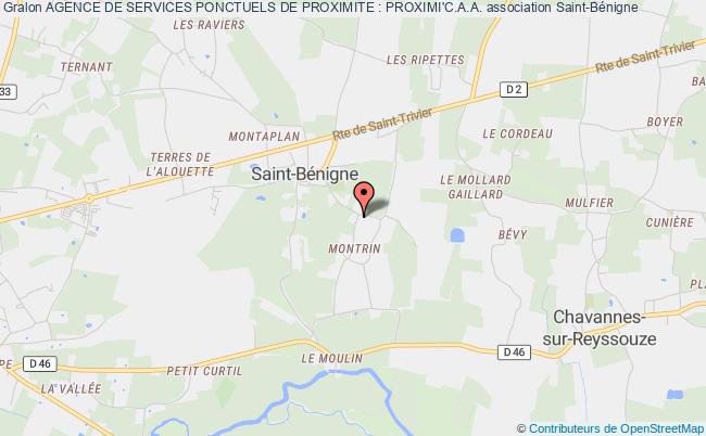 plan association Agence De Services Ponctuels De Proximite : Proximi'c.a.a. Saint-Bénigne
