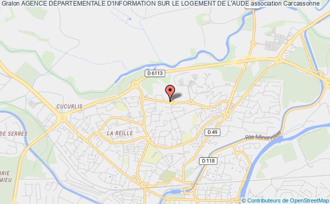 plan association Agence DÉpartementale D'information Sur Le Logement De L'aude Carcassonne