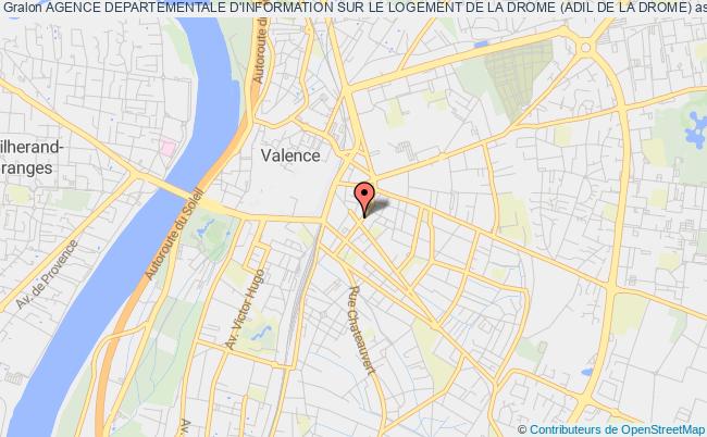 plan association Agence Departementale D'information Sur Le Logement De La Drome (adil De La Drome) Valence