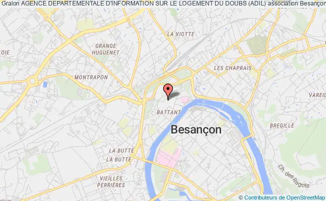 plan association Agence Departementale D'information Sur Le Logement Du Doubs (adil) Besançon