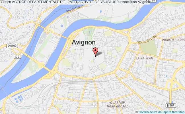 plan association Agence DÉpartementale De L?attractivitÉ De Vaucluse Avignon