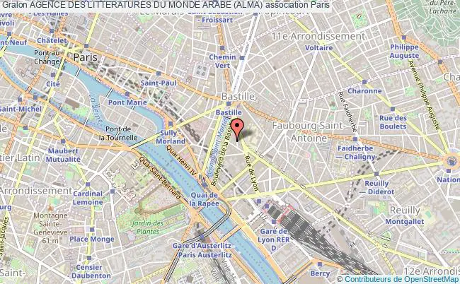 plan association Agence Des Litteratures Du Monde Arabe (alma) Paris