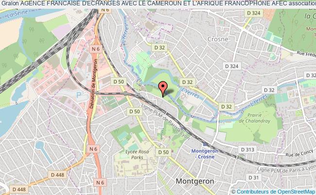 plan association Agence Francaise D'echanges Avec Le Cameroun Et L'afrique Francophone Afec Montgeron