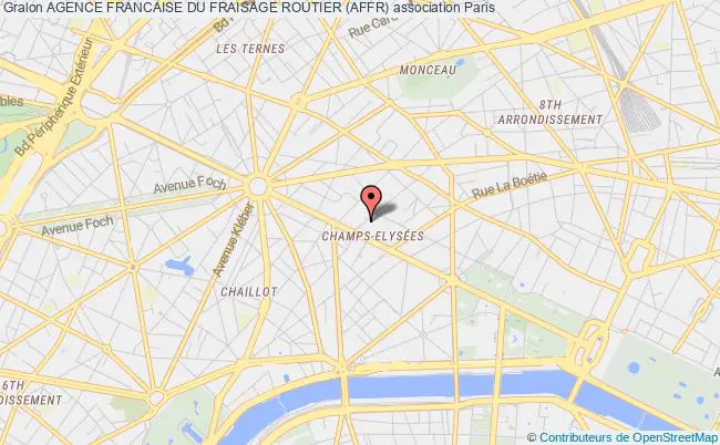 plan association Agence Francaise Du Fraisage Routier (affr) Paris 8e