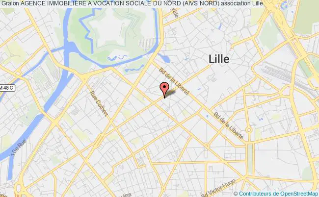plan association Agence Immobiliere A Vocation Sociale Du Nord (aivs Nord) Lille