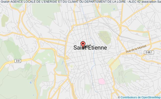 plan association Agence Locale De L'energie Et Du Climat Du Departement De La Loire - Alec 42 Saint-Étienne