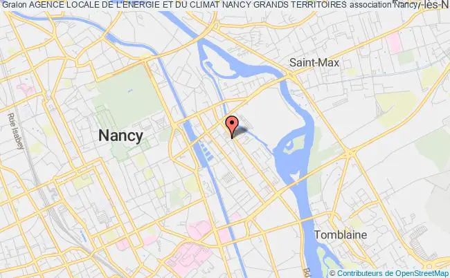 plan association Agence Locale De L'energie Et Du Climat Nancy Grands Territoires Nancy