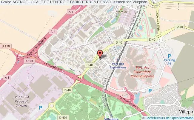 plan association Agence Locale De L'Énergie Paris Terres D'envol Villepinte