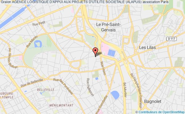 plan association Agence Logistique D'appui Aux Projets D'utilite Societale (alapus) Paris
