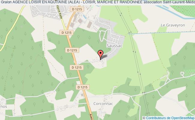 plan association Agence Loisir En Aquitaine (alea) - Loisir, Marche Et Randonnee Saint-Laurent-Médoc