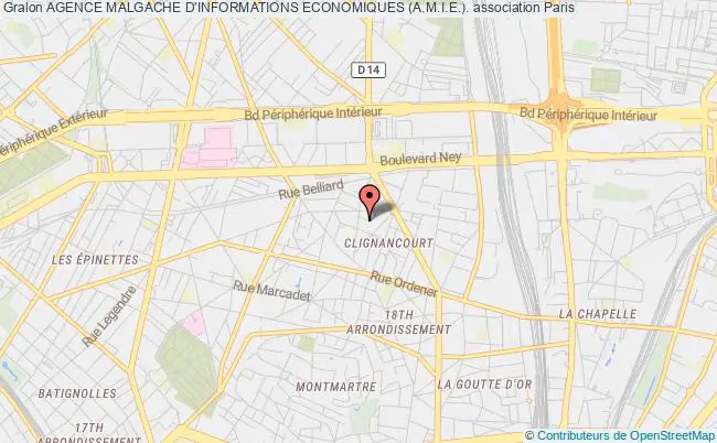 plan association Agence Malgache D'informations Economiques (a.m.i.e.). Paris