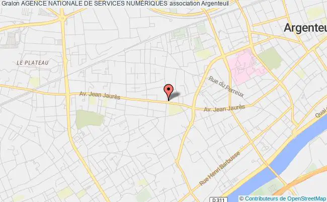 plan association Agence Nationale De Services NumÉriques Argenteuil