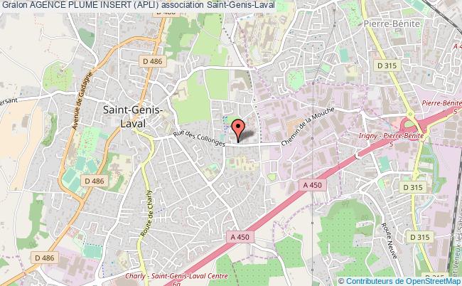 plan association Agence Plume Insert (apli) Saint-Genis-Laval