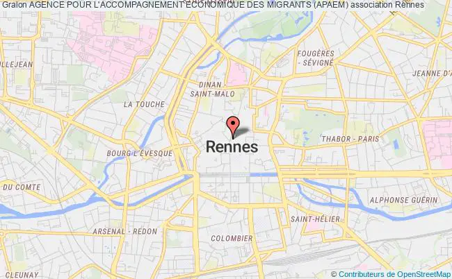 plan association Agence Pour L'accompagnement Economique Des Migrants (apaem) Rennes