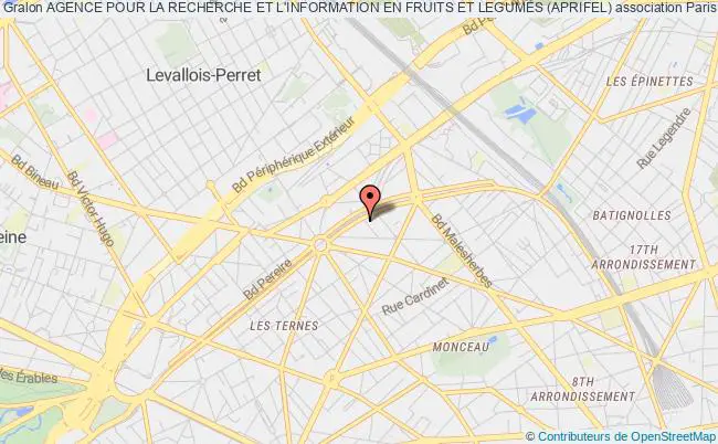 plan association Agence Pour La Recherche Et L'information En Fruits Et Legumes (aprifel) Paris