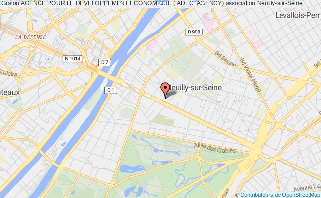 plan association Agence Pour Le Developpement Economique ( Adec. Agency) Neuilly-sur-Seine