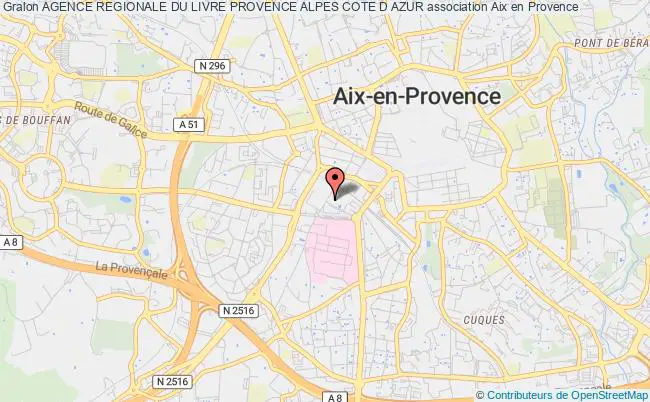 plan association Agence Regionale Du Livre Provence Alpes Cote D Azur Aix-en-Provence