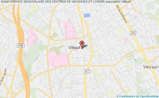 plan association Agence Senegalaise Des Centres De Vacances Et Loisirs Villejuif