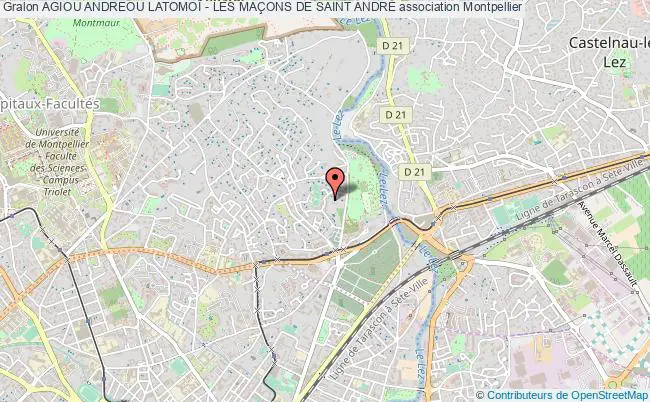 plan association Agiou Andreou LatomoÏ - Les MaÇons De Saint AndrÉ Montpellier