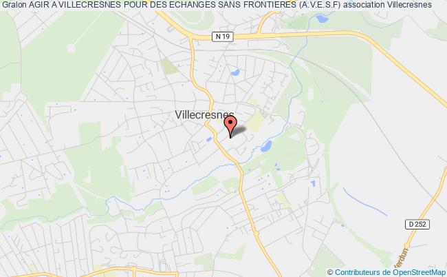 plan association Agir A Villecresnes Pour Des Echanges Sans Frontieres (a.v.e.s.f) Villecresnes