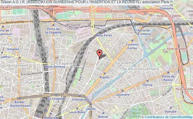 plan association A.g.i.r. (association Guineenne Pour L?insertion Et La Reussite) Paris