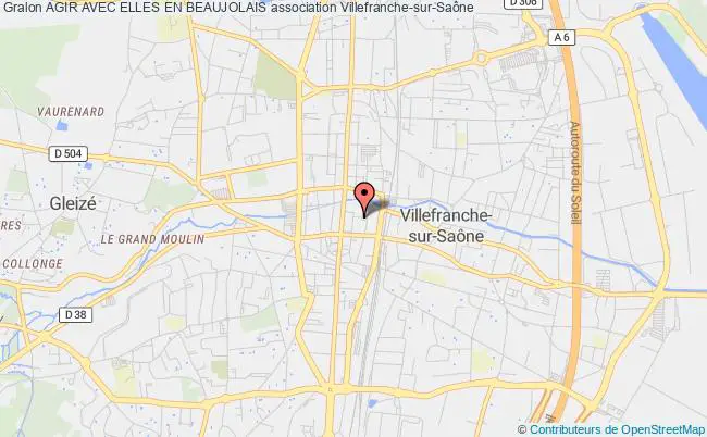 plan association Agir Avec Elles En Beaujolais Villefranche-sur-Saône