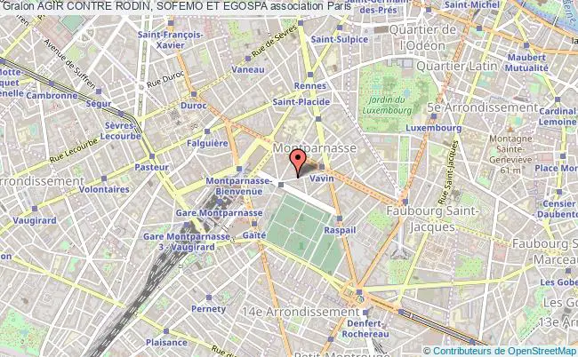 plan association Agir Contre Rodin, Sofemo Et Egospa Paris