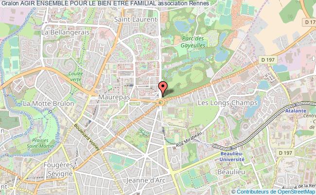 plan association Agir Ensemble Pour Le Bien Etre Familial Rennes