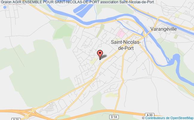 plan association Agir Ensemble Pour Saint-nicolas-de-port Saint-Nicolas-de-Port