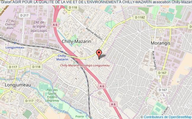 plan association Agir Pour La Qualite De La Vie Et De L'environnement A Chilly-mazarin Chilly-Mazarin